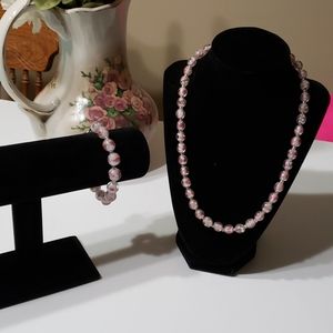Handmade necklace and bracelet set
